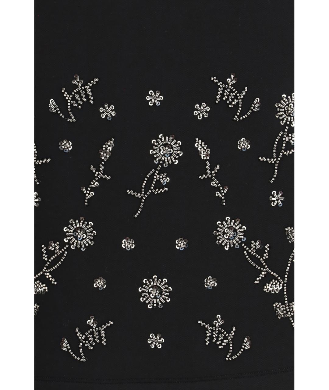 WEEKEND MAX MARA Черная полиэстеровая юбка мини, фото 3