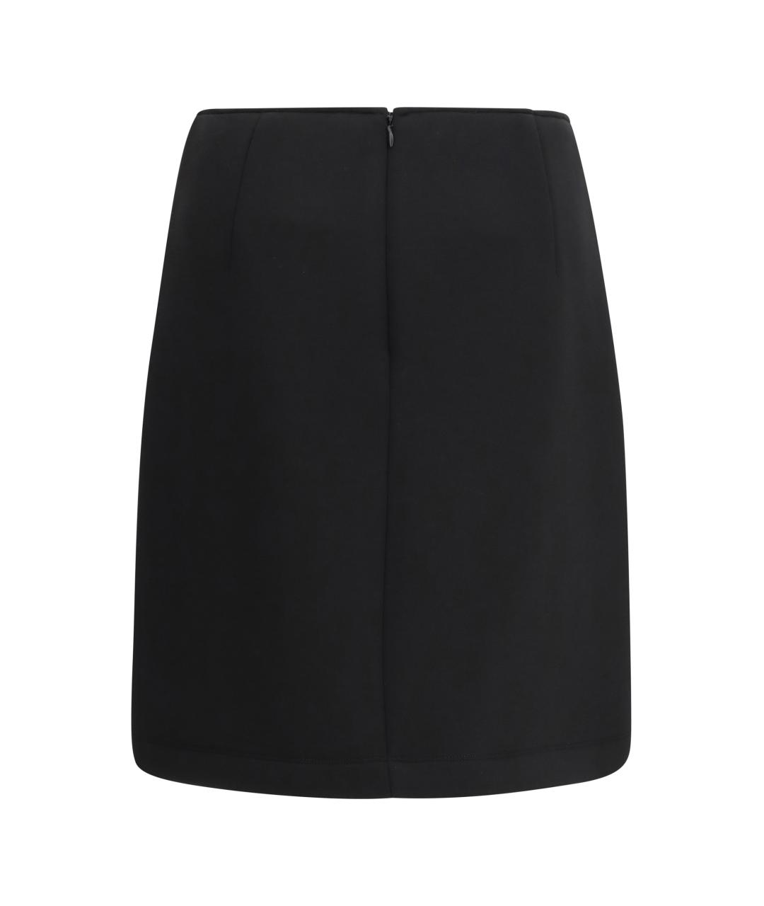 WEEKEND MAX MARA Черная полиэстеровая юбка мини, фото 2