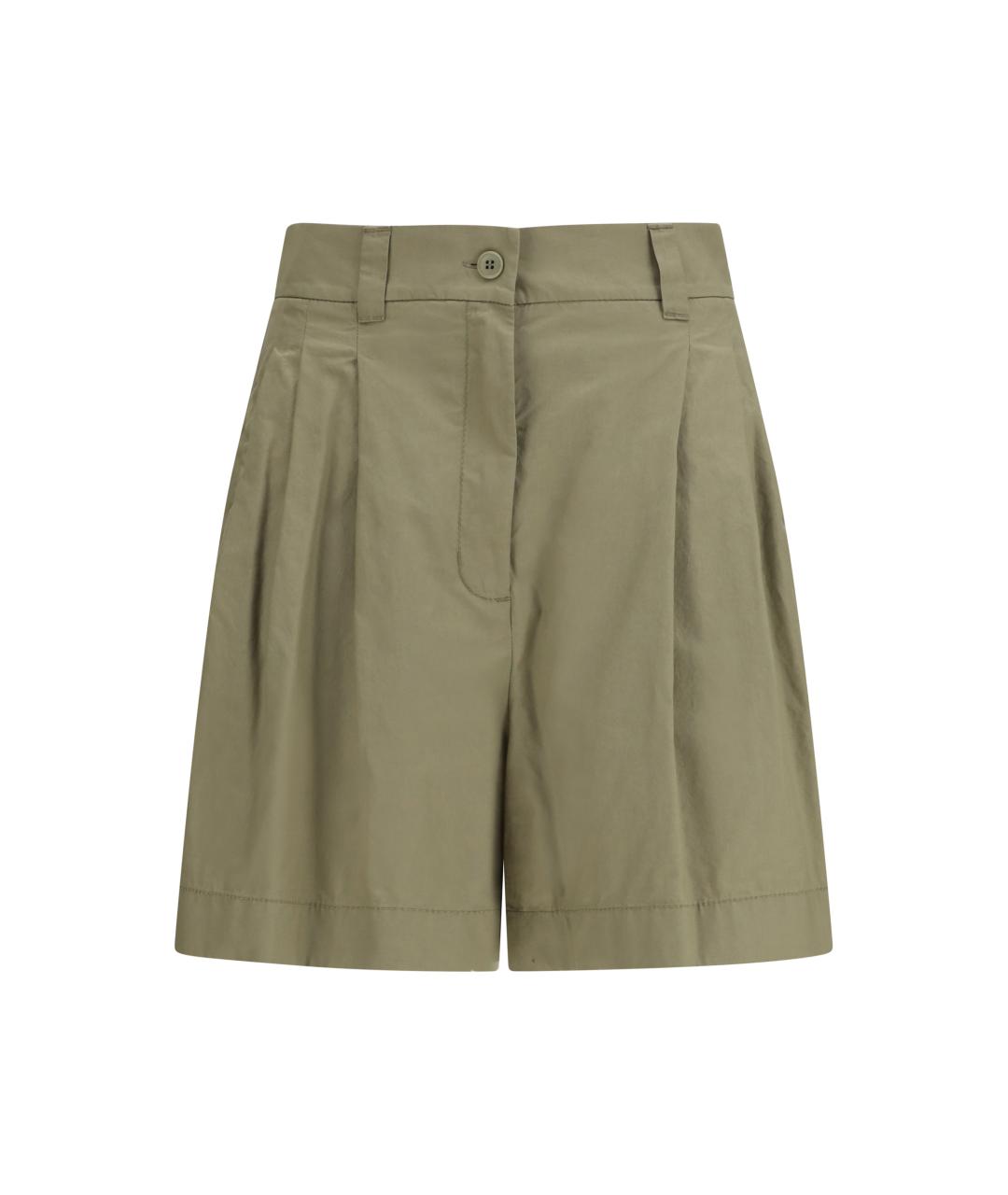 WEEKEND MAX MARA Хаки хлопковые шорты, фото 1