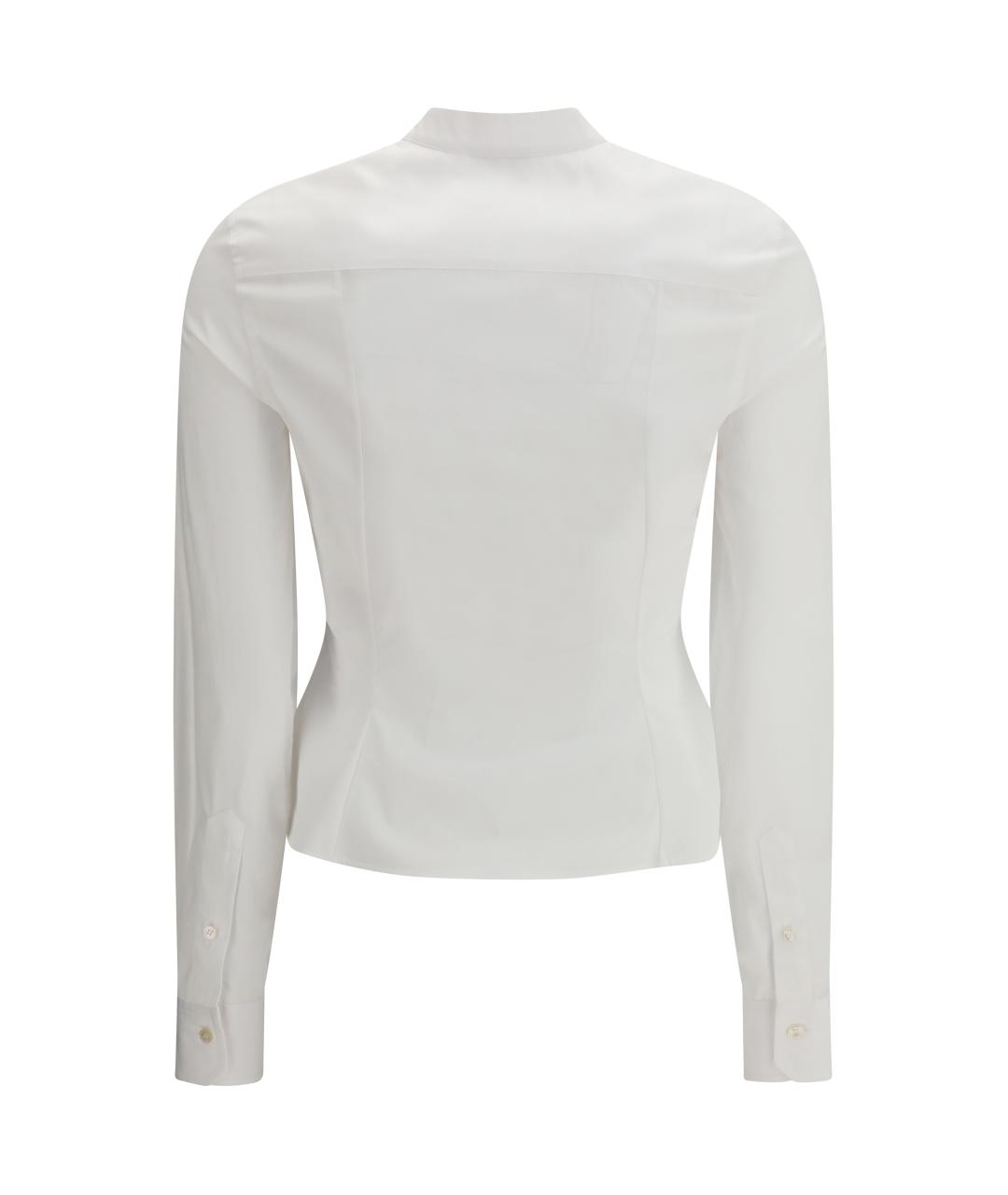 ALEXANDER MCQUEEN Белая хлопковая рубашка, фото 2