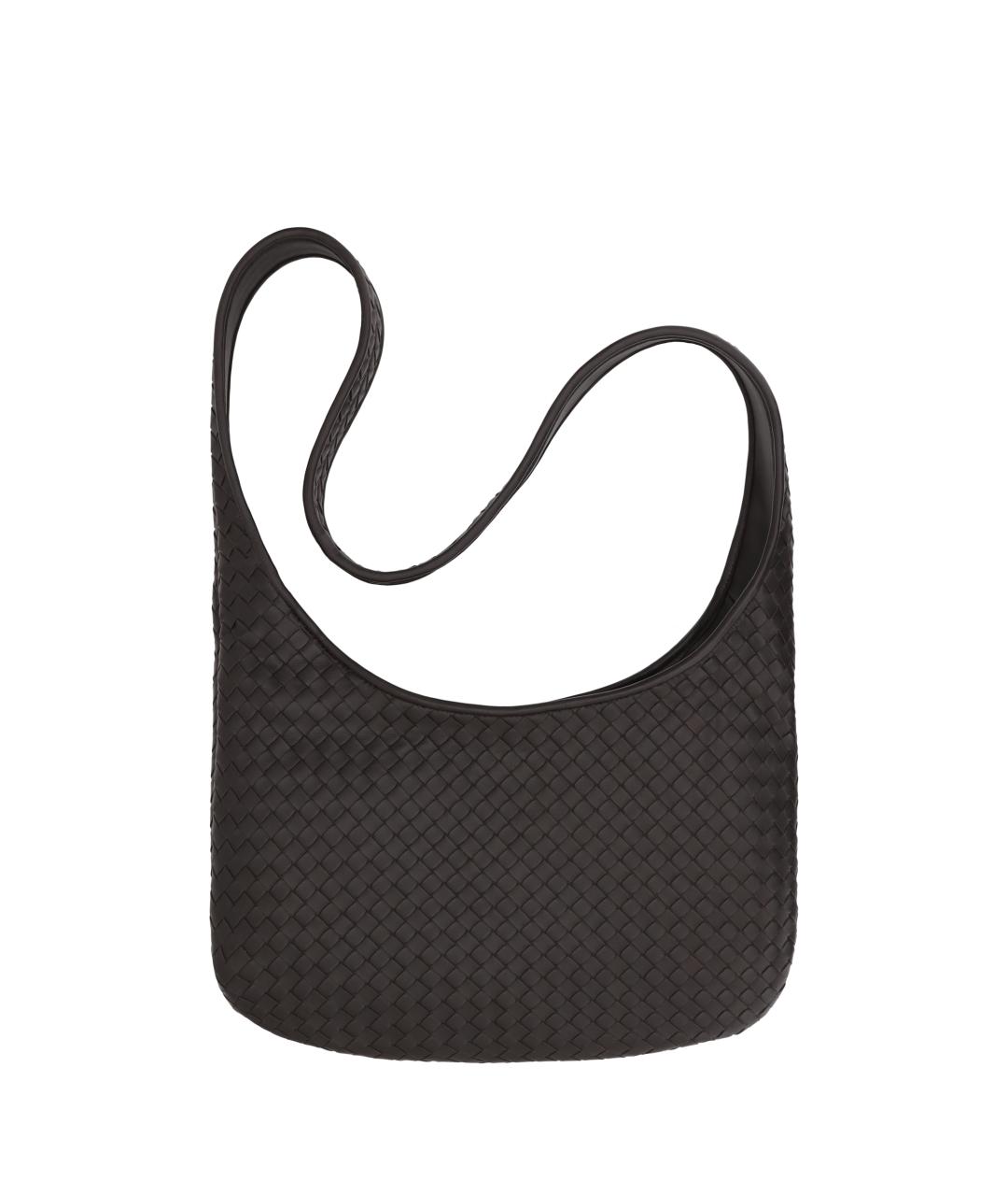 BOTTEGA VENETA Коричневая кожаная сумка на плечо, фото 1