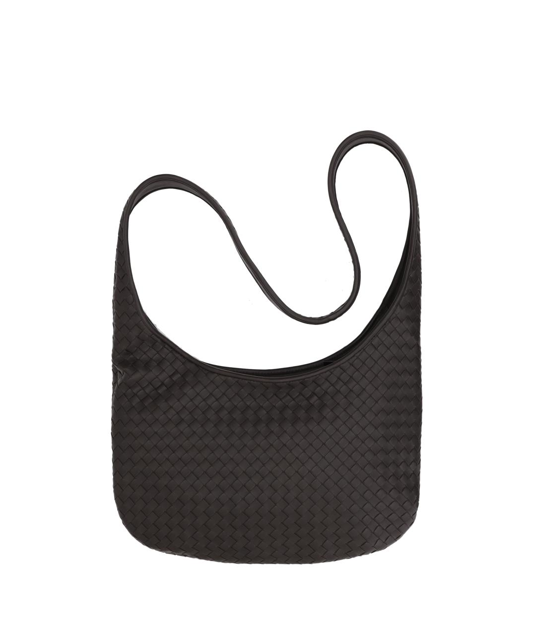 BOTTEGA VENETA Коричневая кожаная сумка на плечо, фото 2