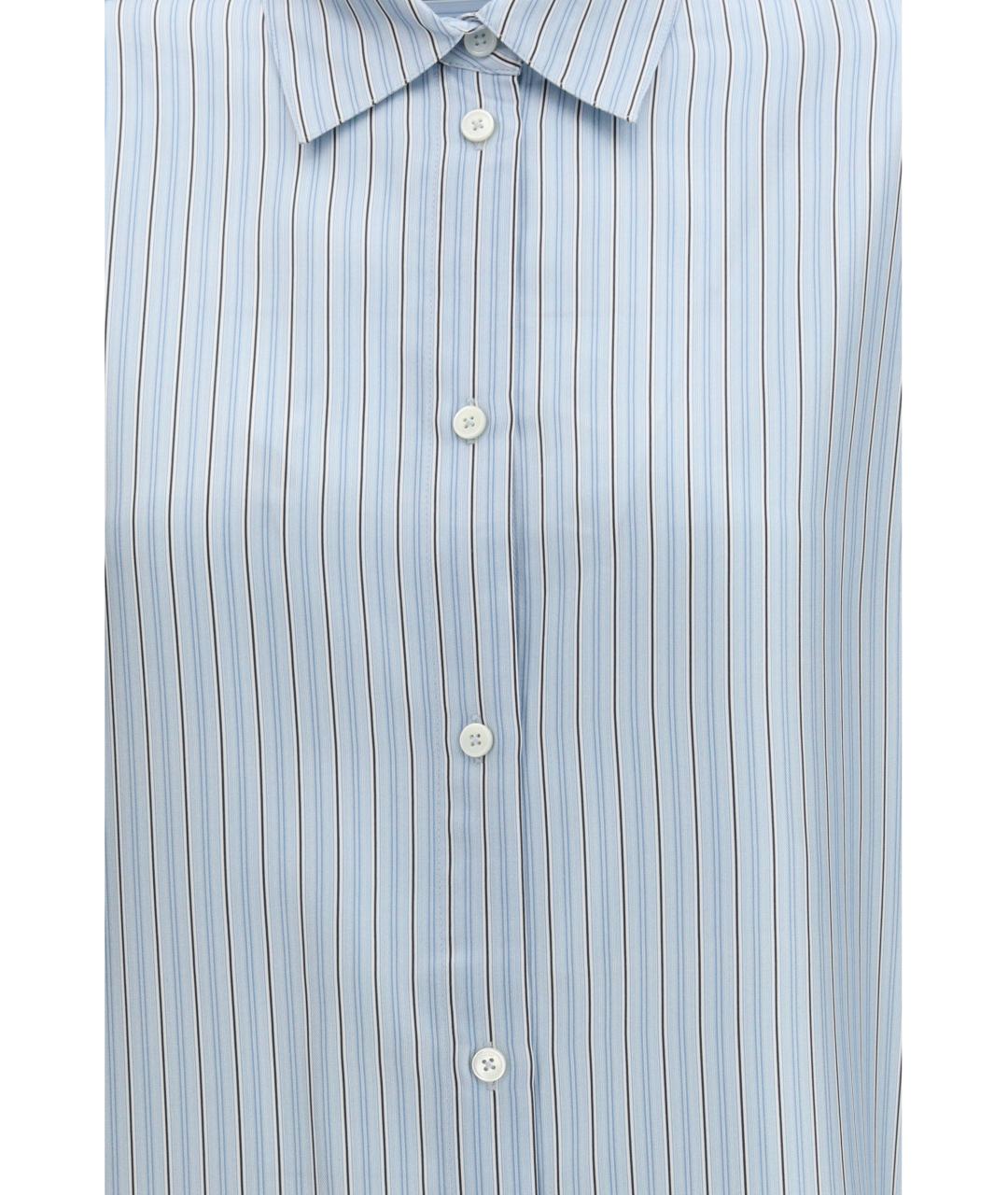 TOTEME Голубая шелковая рубашка, фото 3