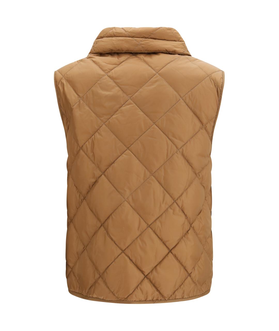 MAX MARA Коричневый полиамидовый жилет, фото 2