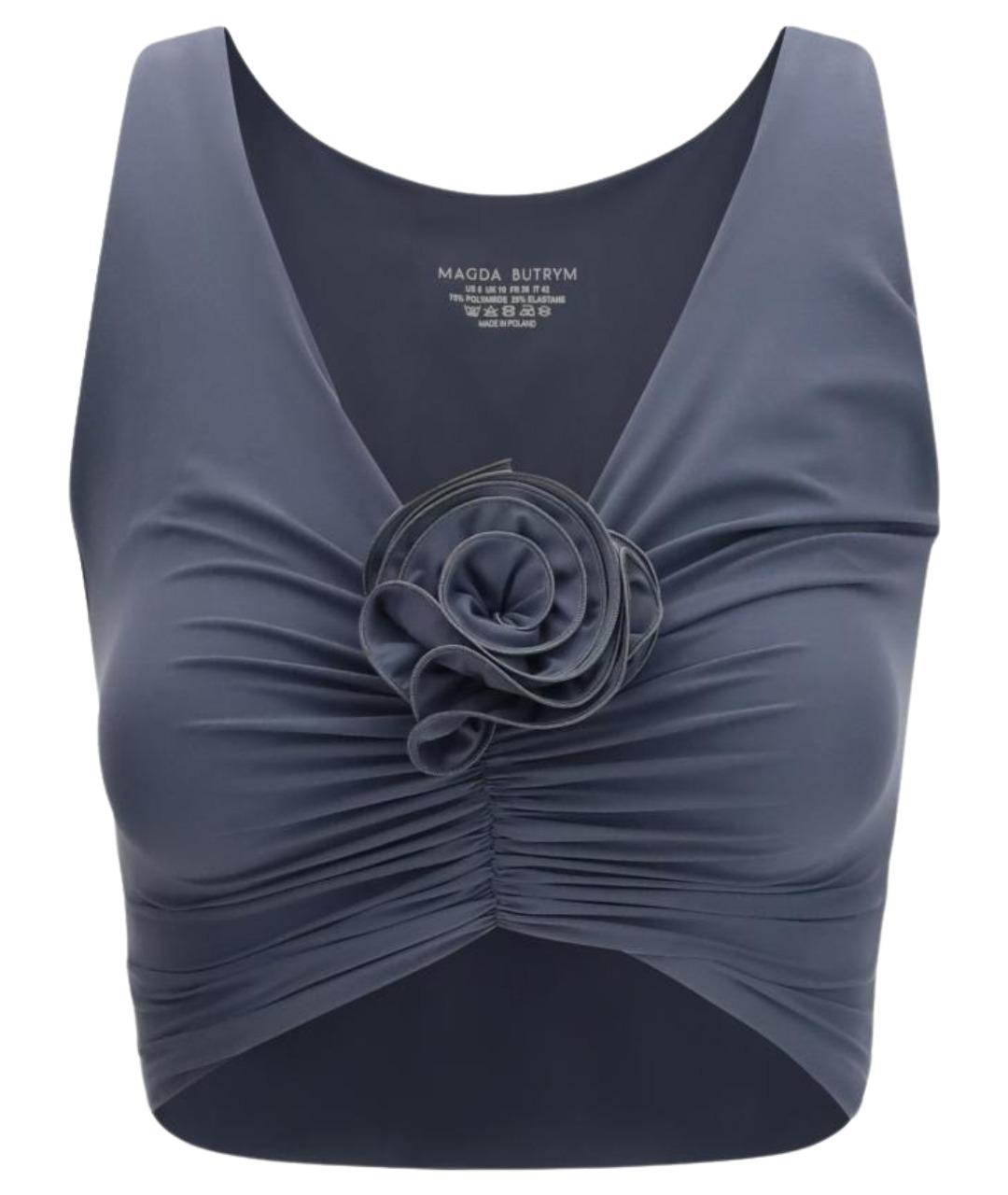 MAGDA BUTRYM Серая полиамидовая майка, фото 1