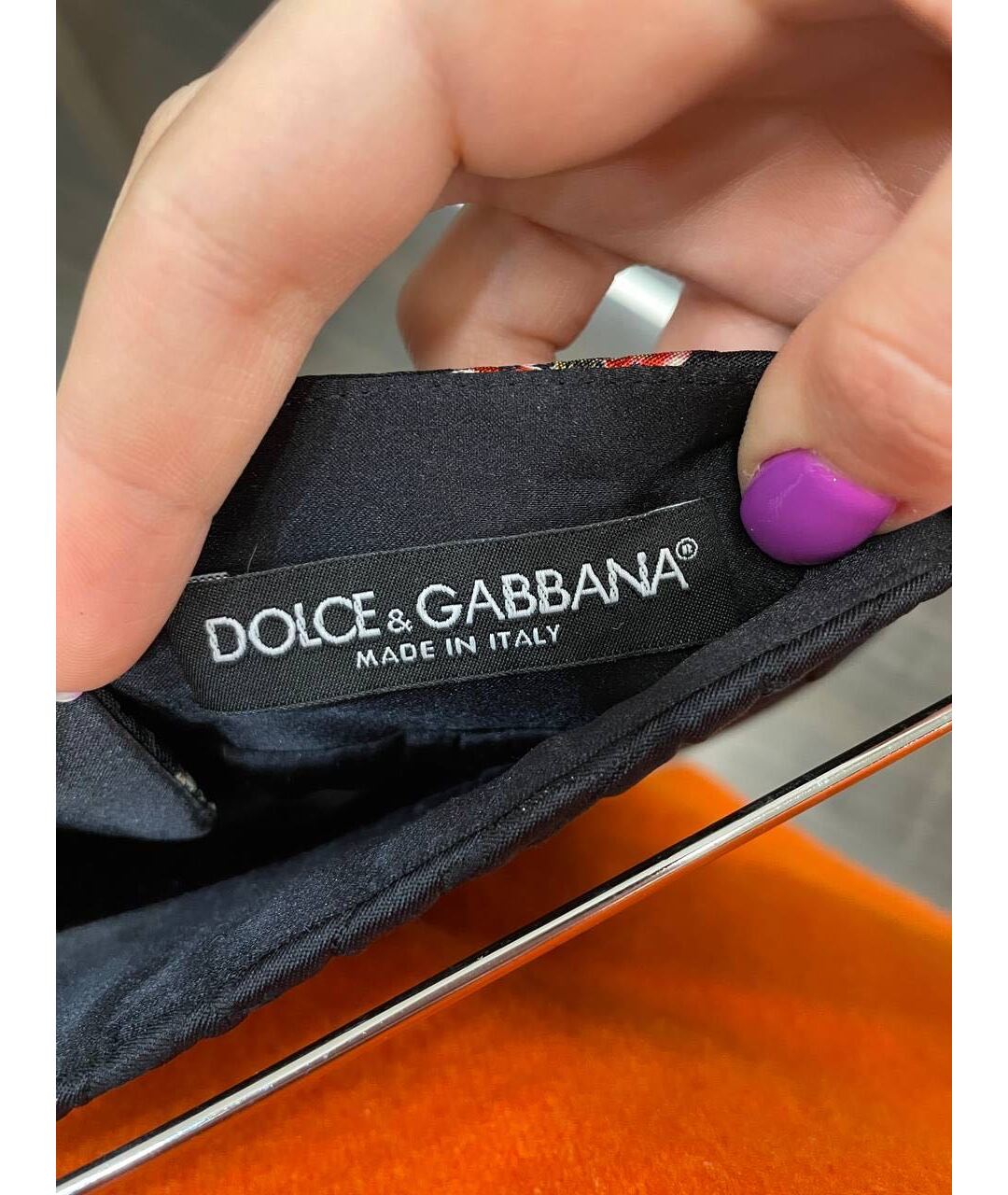 DOLCE&GABBANA Черная полиэстеровая юбка мини, фото 3