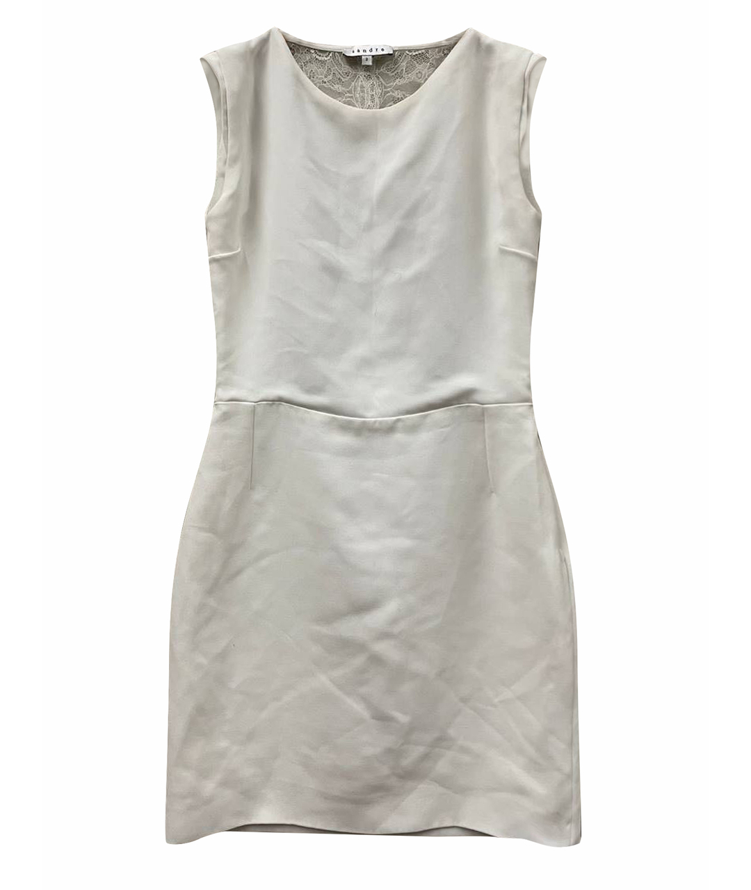 SANDRO Белое вискозное повседневное платье, фото 1