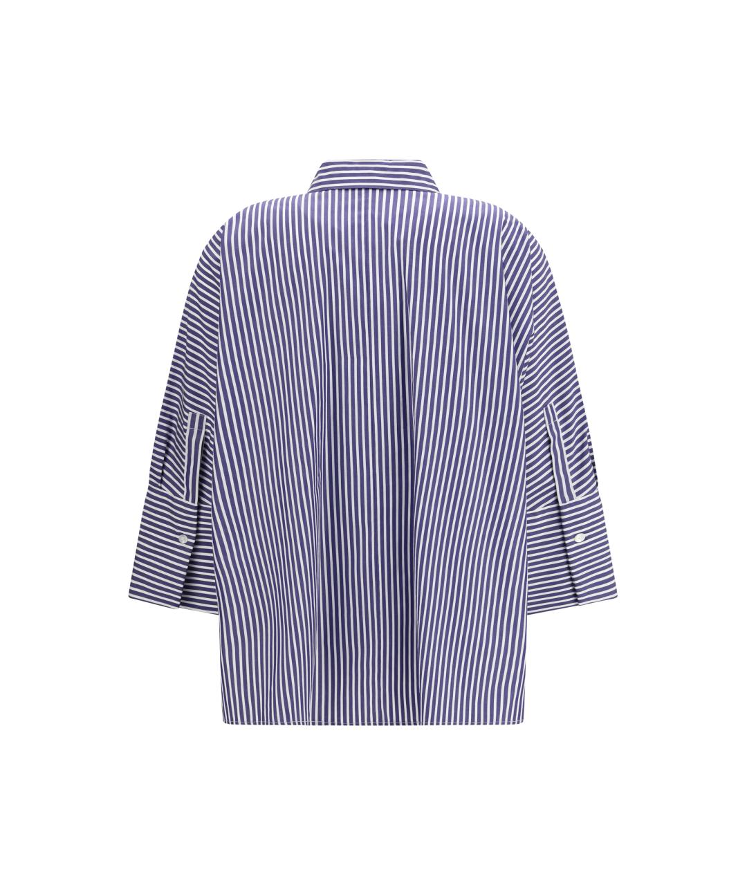 WEEKEND MAX MARA Синяя хлопковая рубашка, фото 2