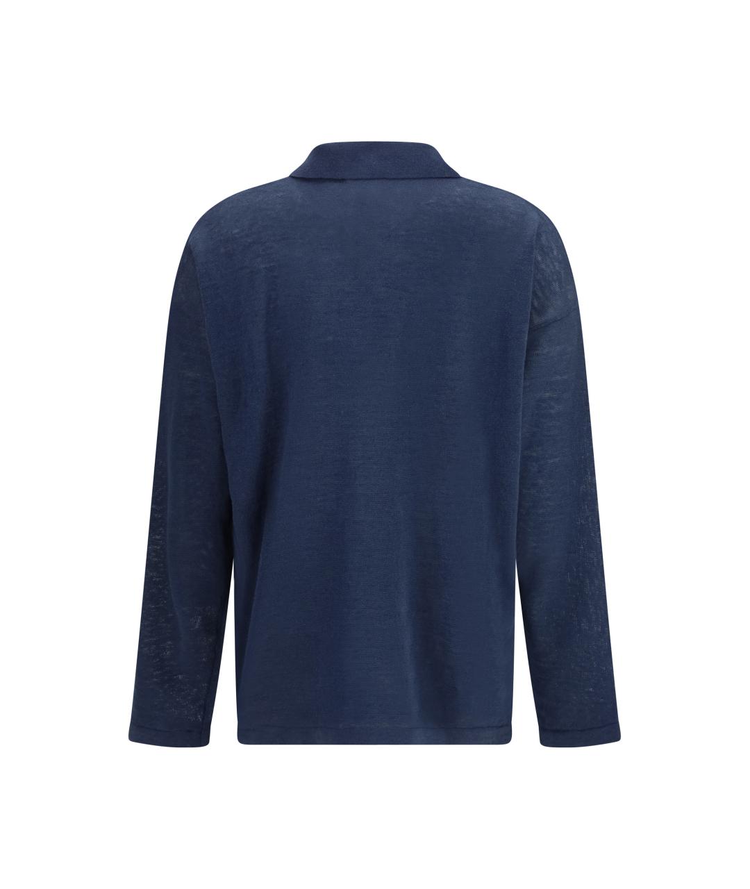 'S MAX MARA Синий льняной кардиган, фото 2