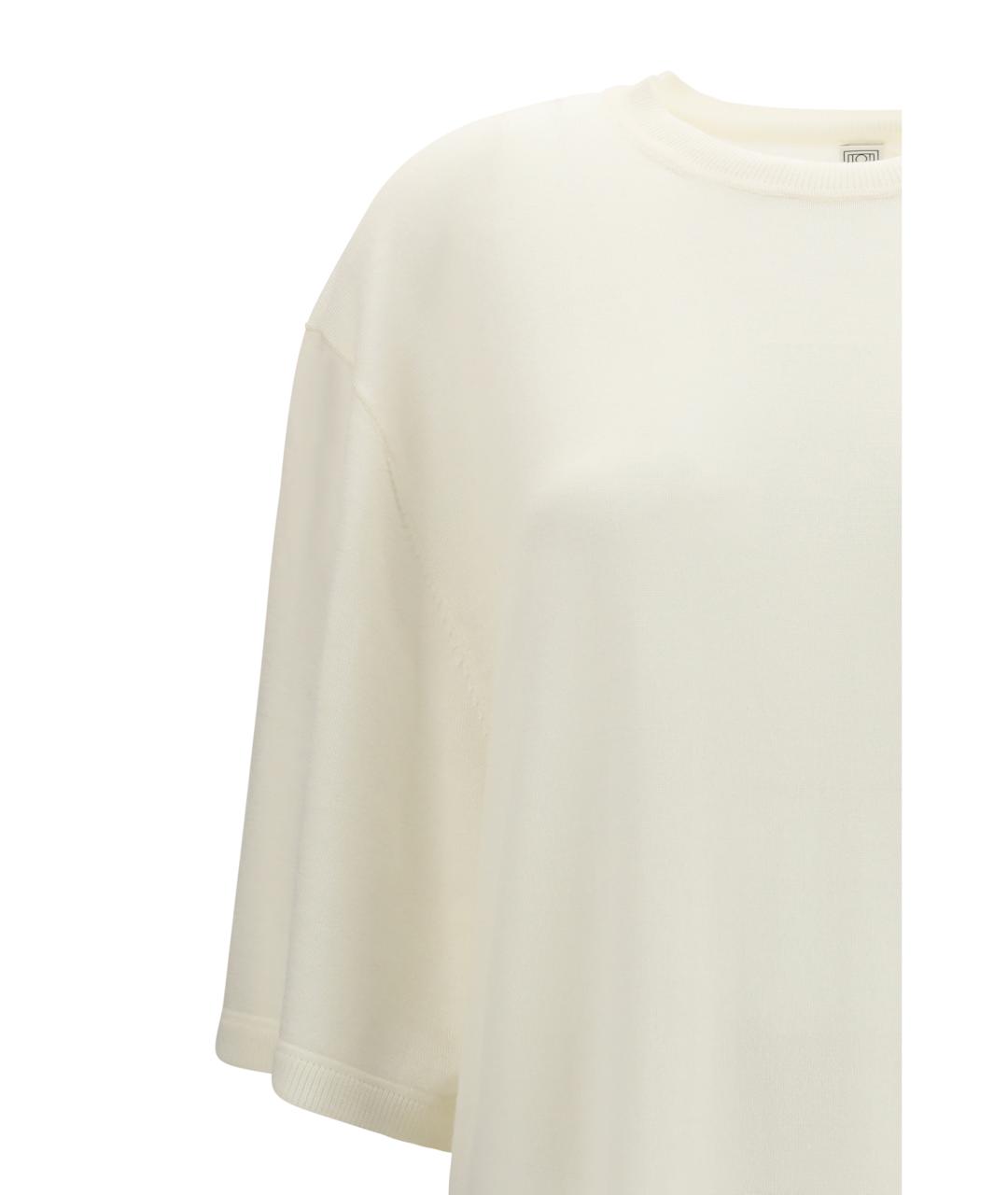 TOTEME Бежевое шерстяное повседневное платье, фото 3