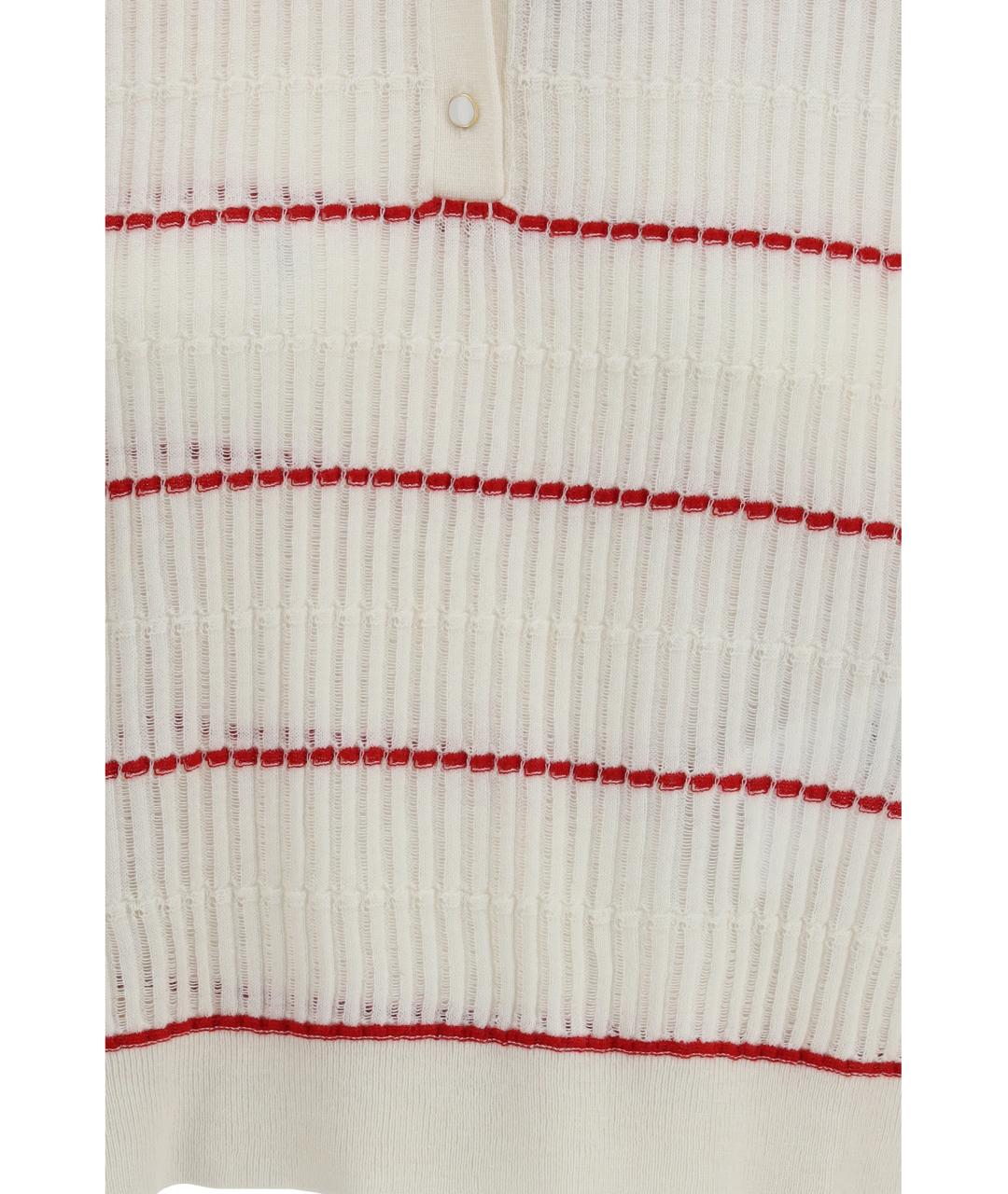 MAX MARA STUDIO Белый шелковый джемпер / свитер, фото 3