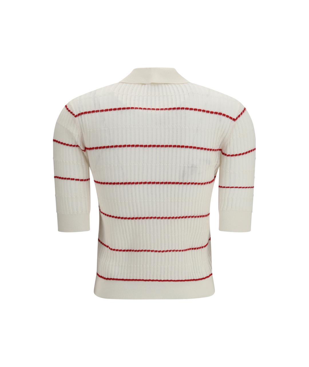 MAX MARA STUDIO Белый шелковый джемпер / свитер, фото 2