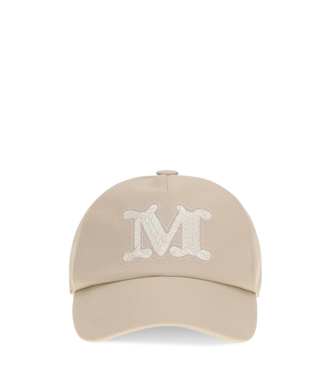 MAX MARA Бежевая хлопковая кепка, фото 1