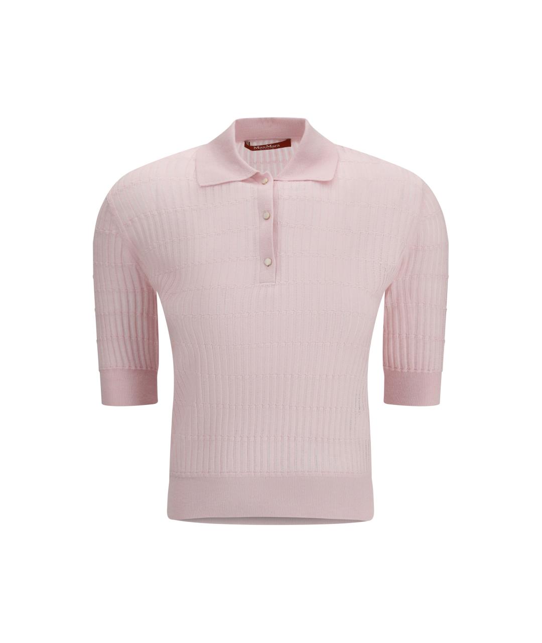MAX MARA STUDIO Розовый шелковый джемпер / свитер, фото 1