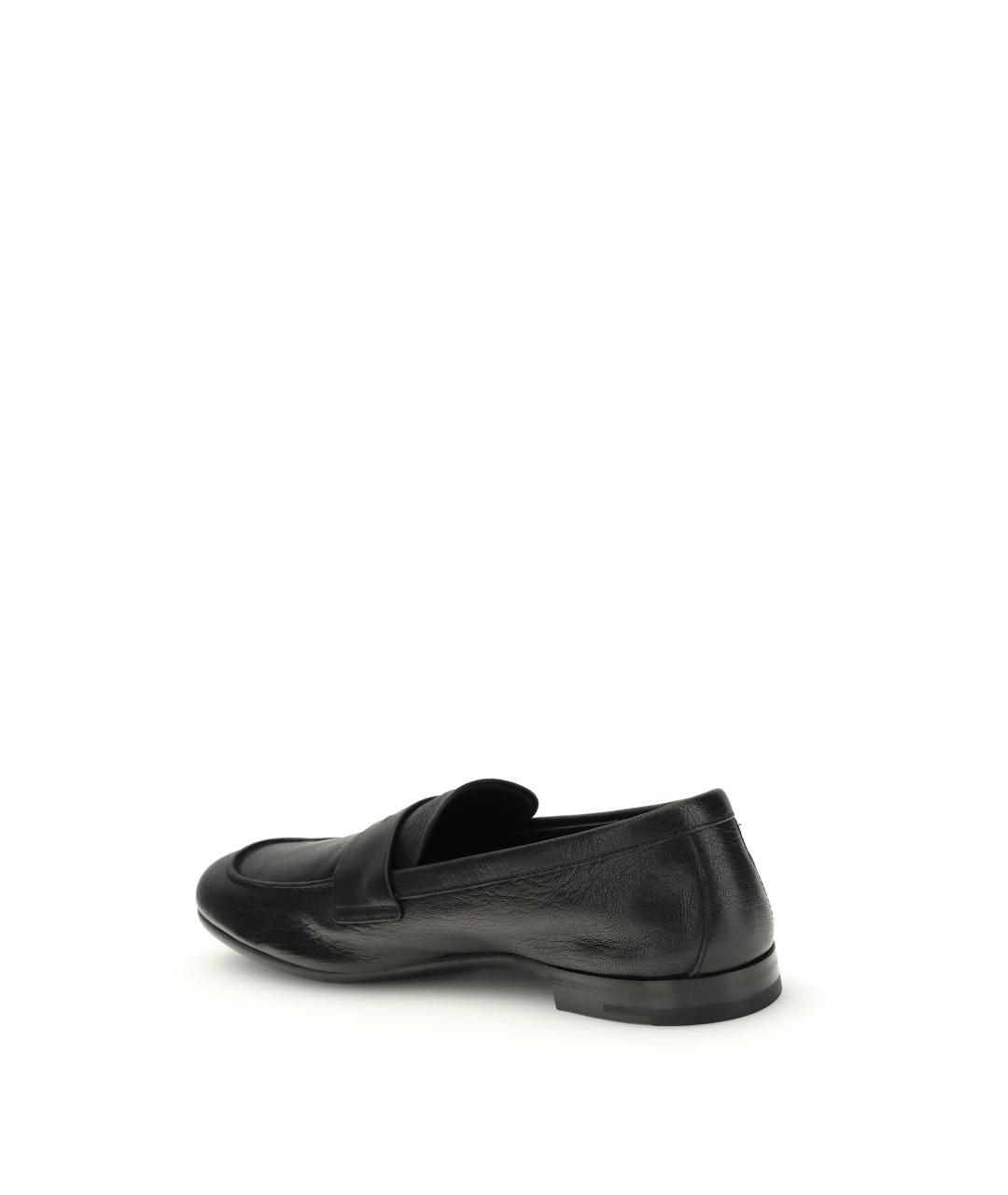 PRADA Черные кожаные лоферы, фото 3