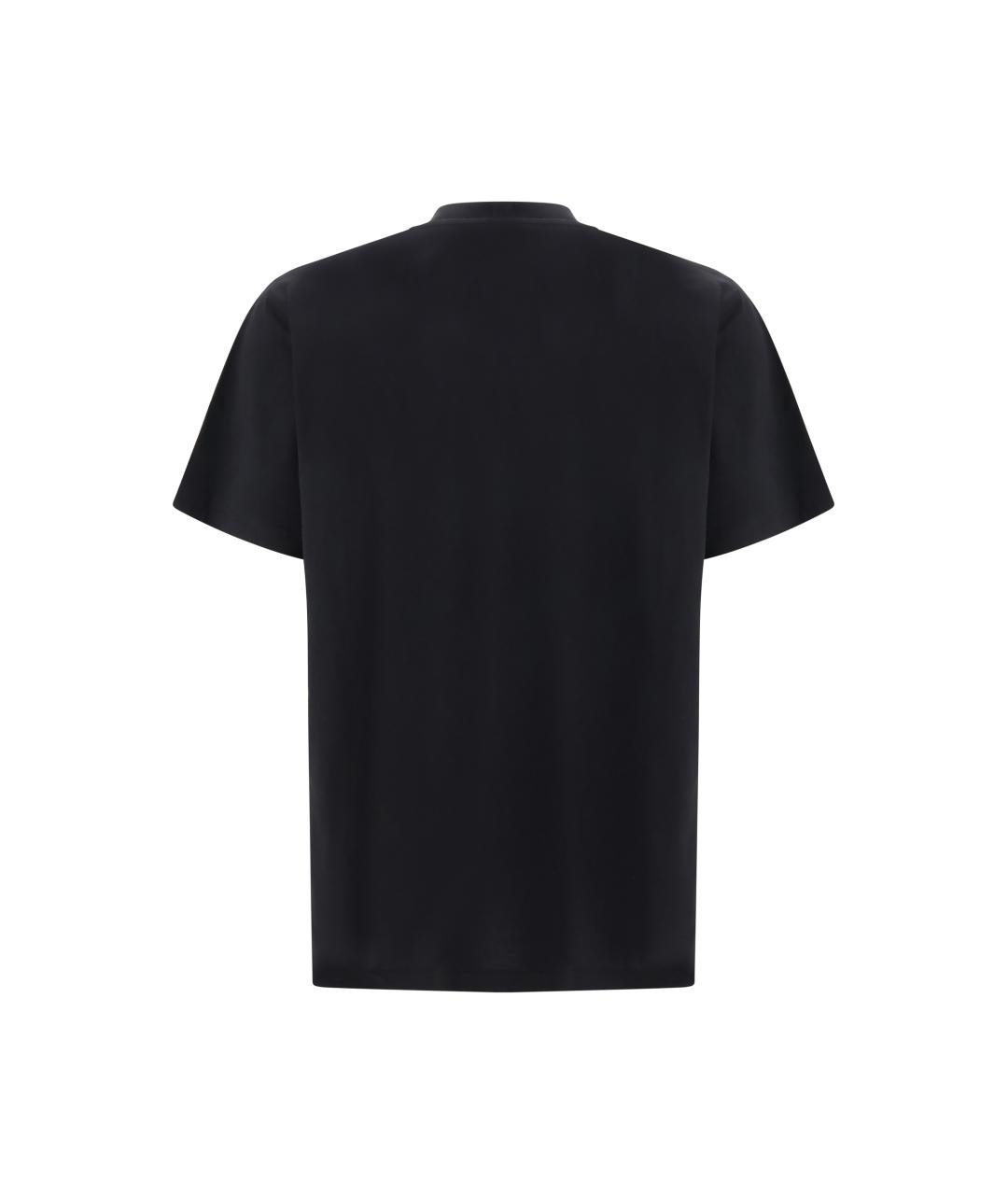 MOSCHINO Черная хлопковая футболка, фото 2