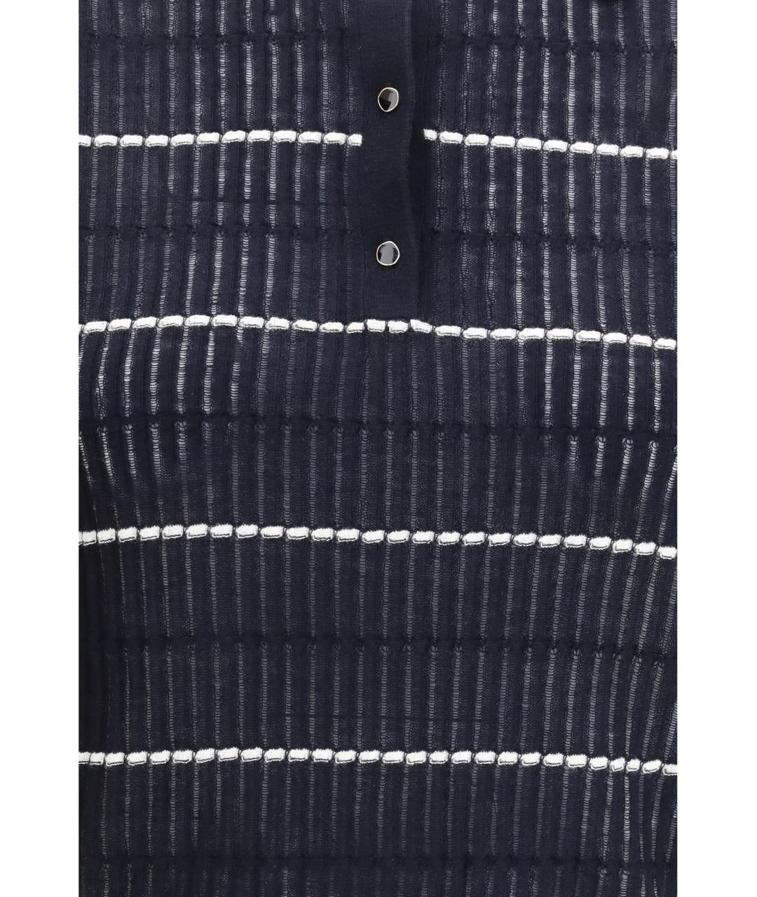 MAX MARA STUDIO Синий шелковый джемпер / свитер, фото 3