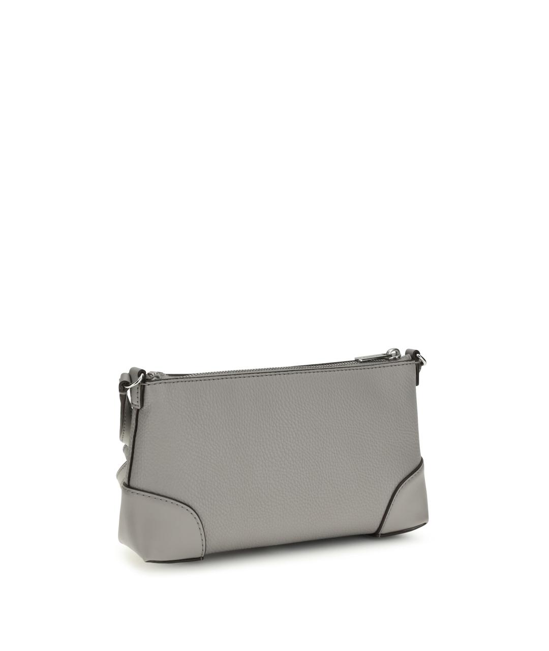 MICHAEL KORS Серая кожаная сумка через плечо, фото 3