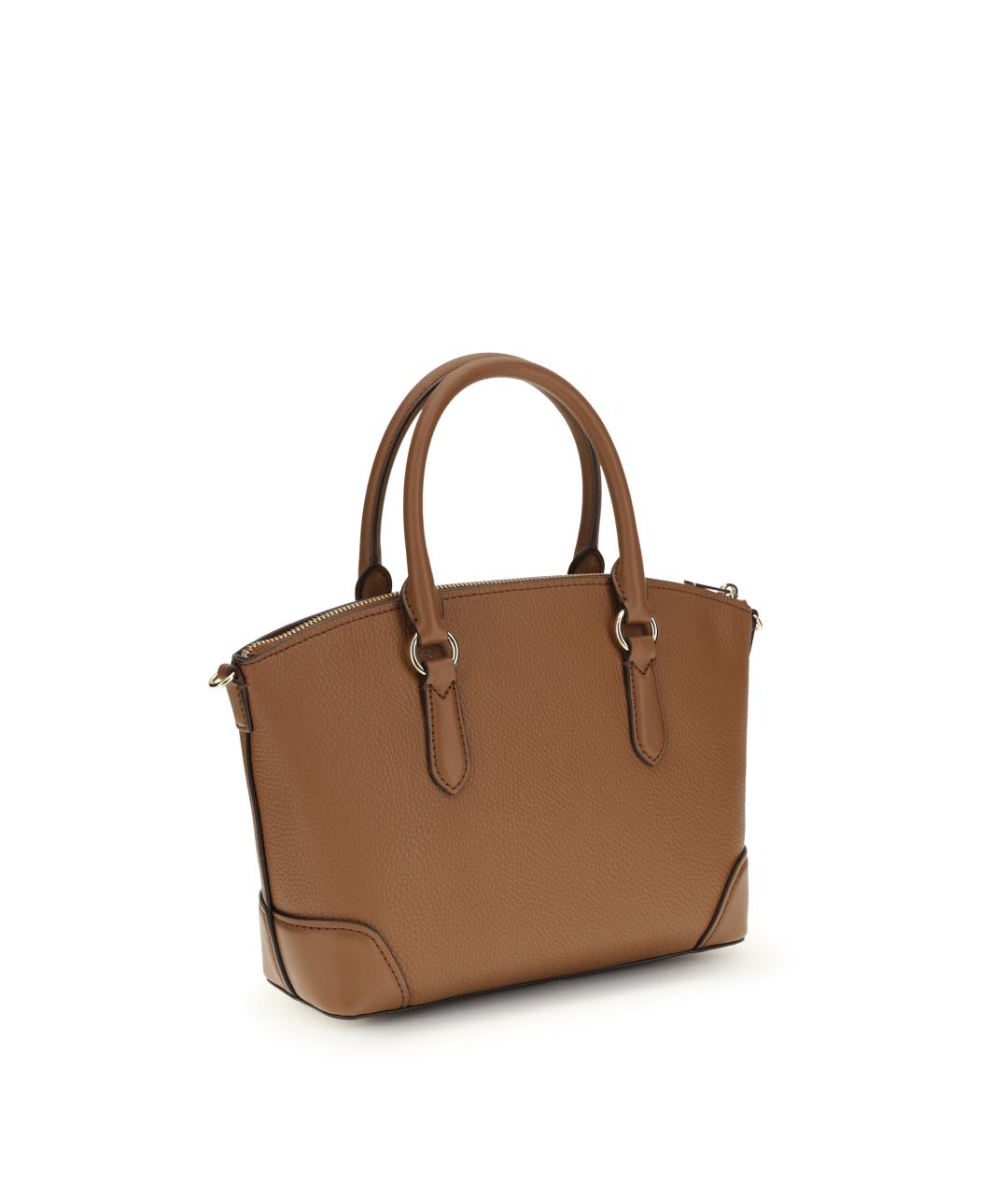 MICHAEL KORS Коричневая кожаная сумка тоут, фото 3