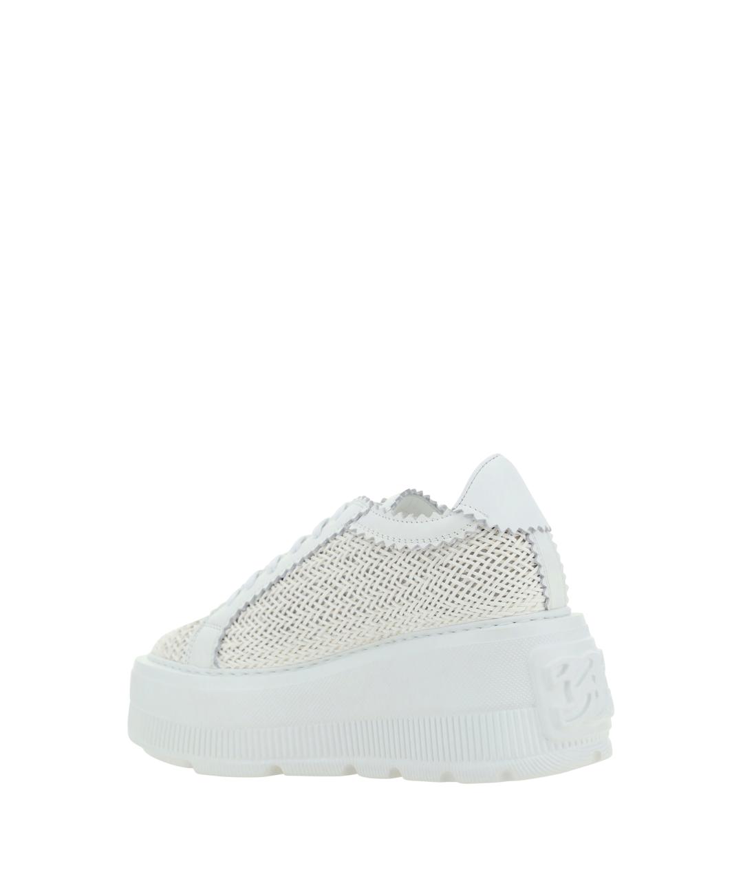 CASADEI Белые кожаные кроссовки, фото 3