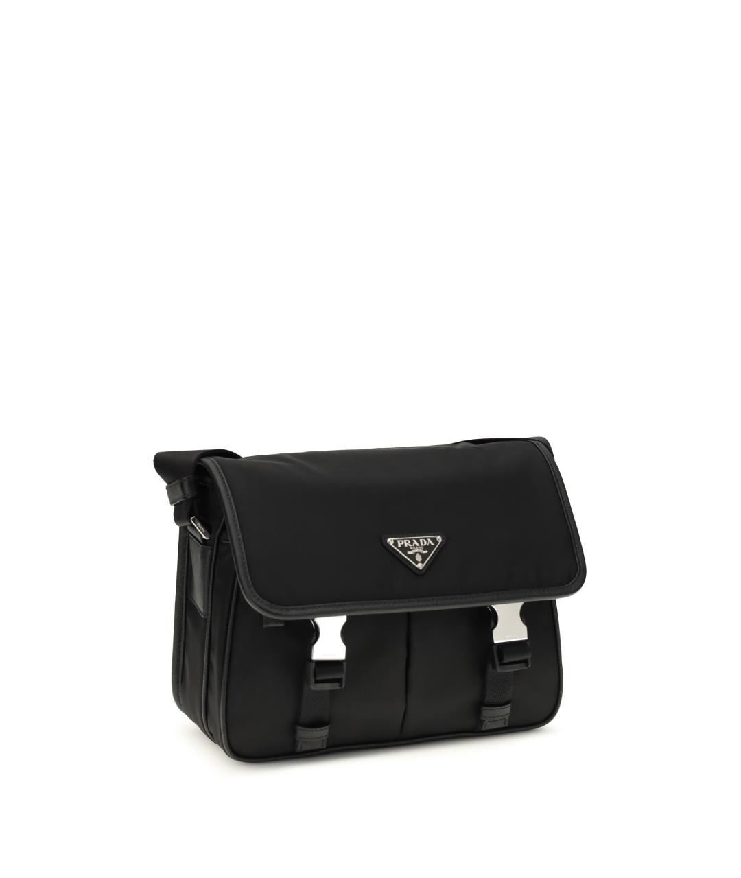 PRADA Черная тканевая сумка на плечо, фото 2