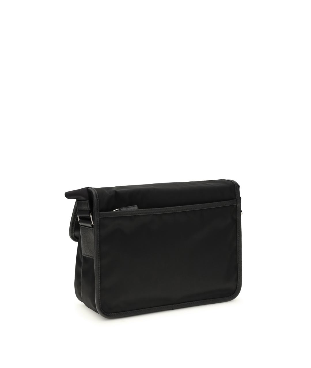 PRADA Черная тканевая сумка на плечо, фото 3