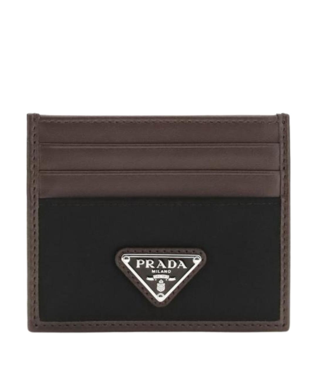 PRADA Коричневый кожаный кардхолдер, фото 1