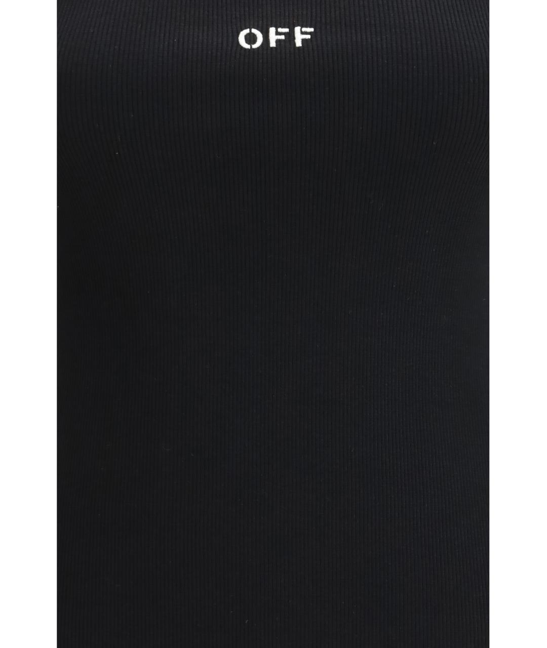 OFF-WHITE Черная хлопковая майка, фото 3