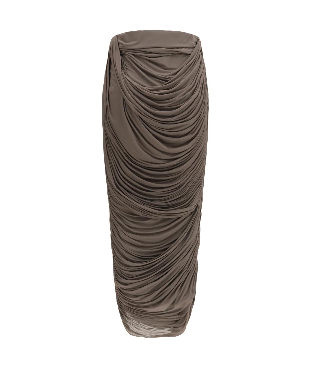 MAGDA BUTRYM Коричневая юбка миди, фото 2