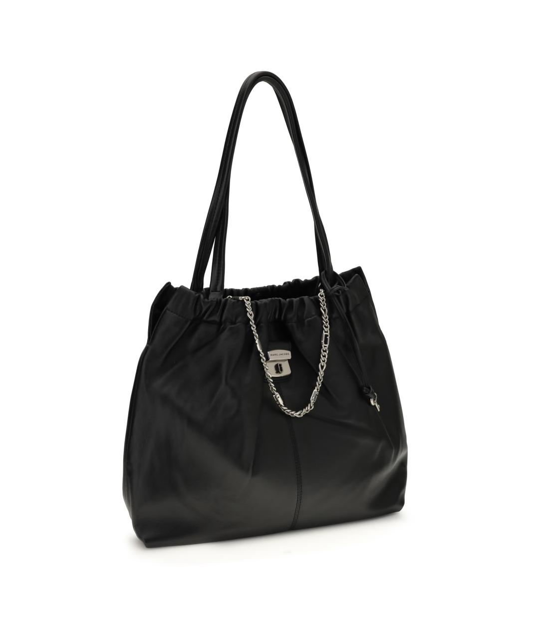 MARC JACOBS Черная кожаная сумка тоут, фото 2