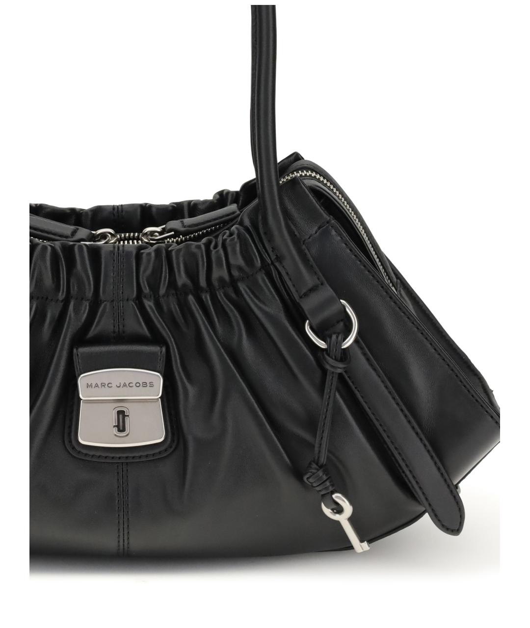 MARC JACOBS Черная кожаная сумка через плечо, фото 4