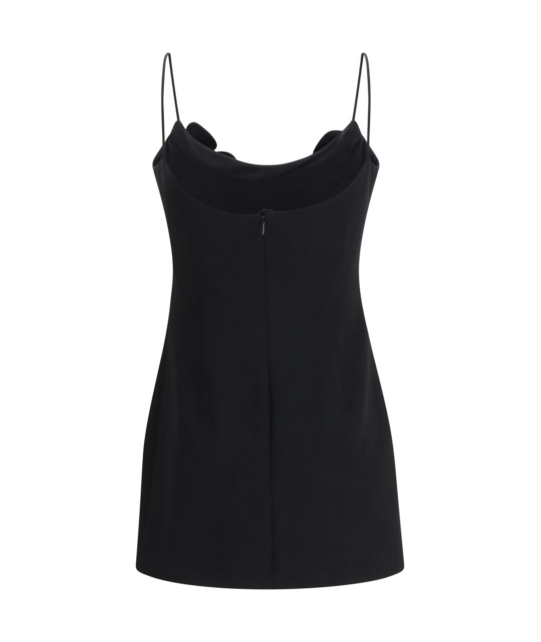 MAGDA BUTRYM Черное шерстяное коктейльное платье, фото 2