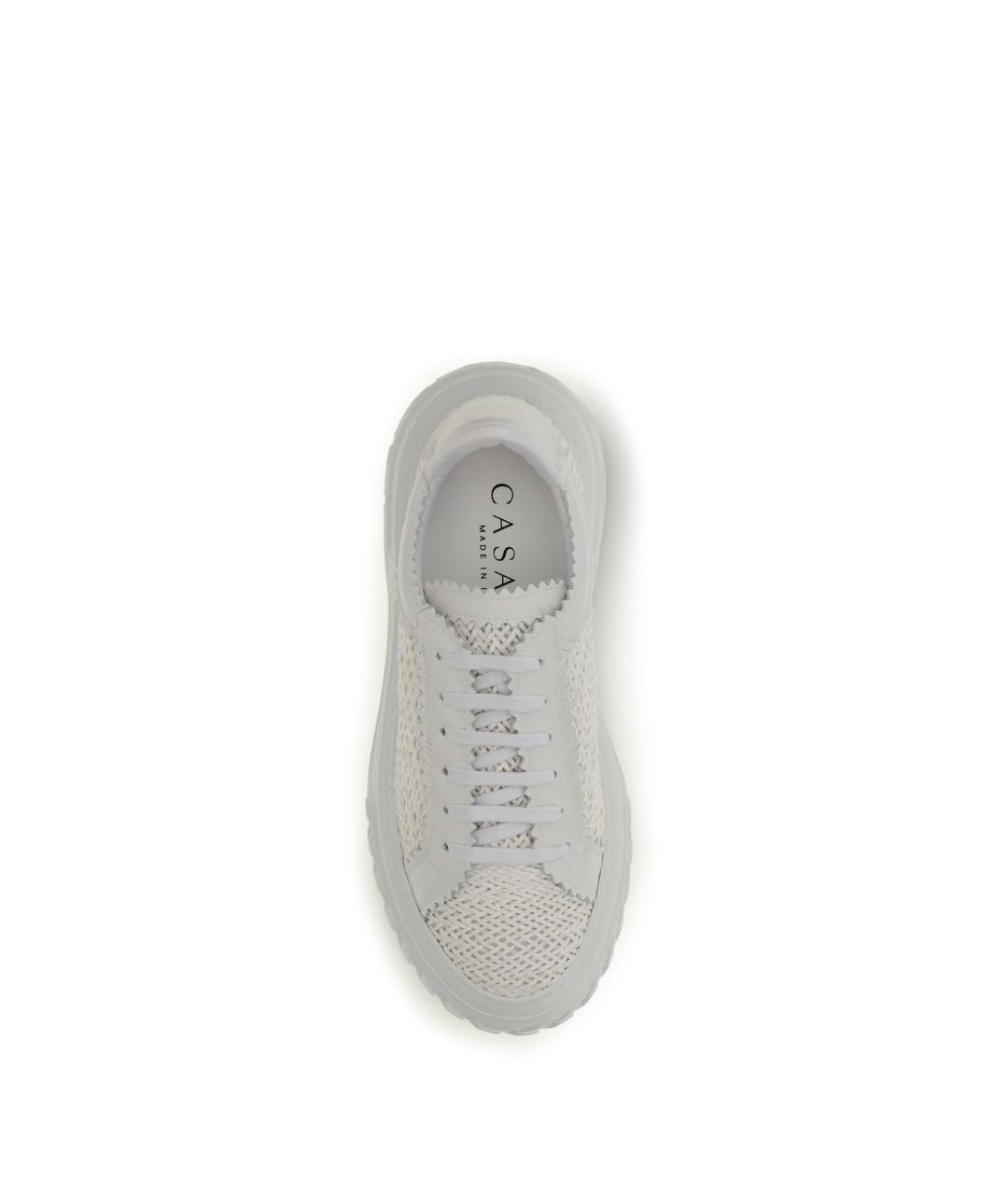 CASADEI Белые кожаные кроссовки, фото 4