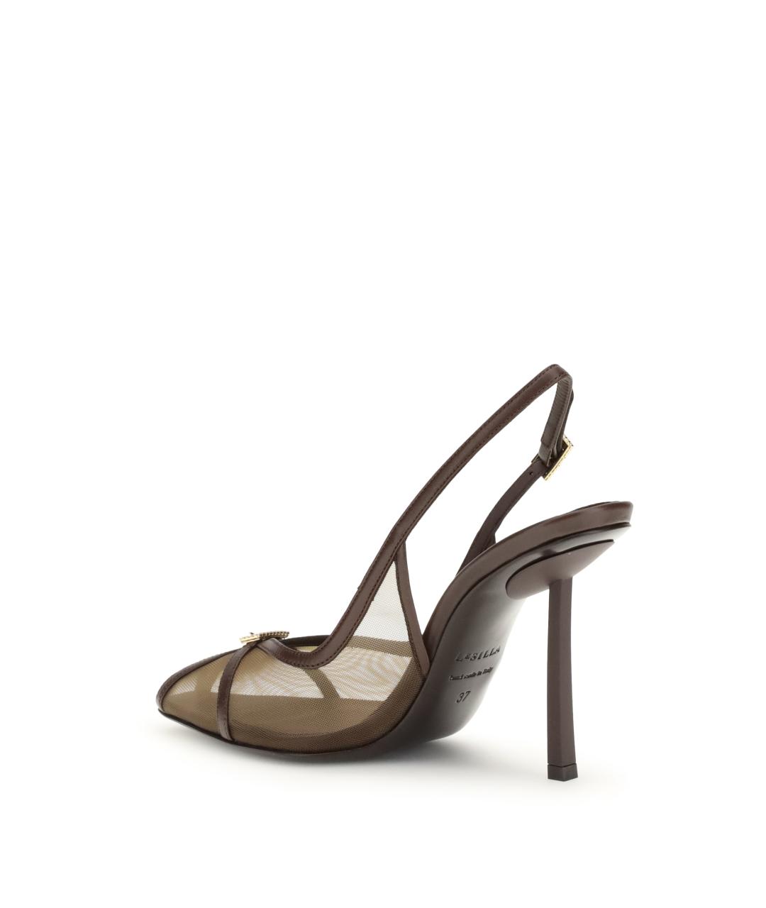 LE SILLA Коричневые кожаные туфли, фото 3