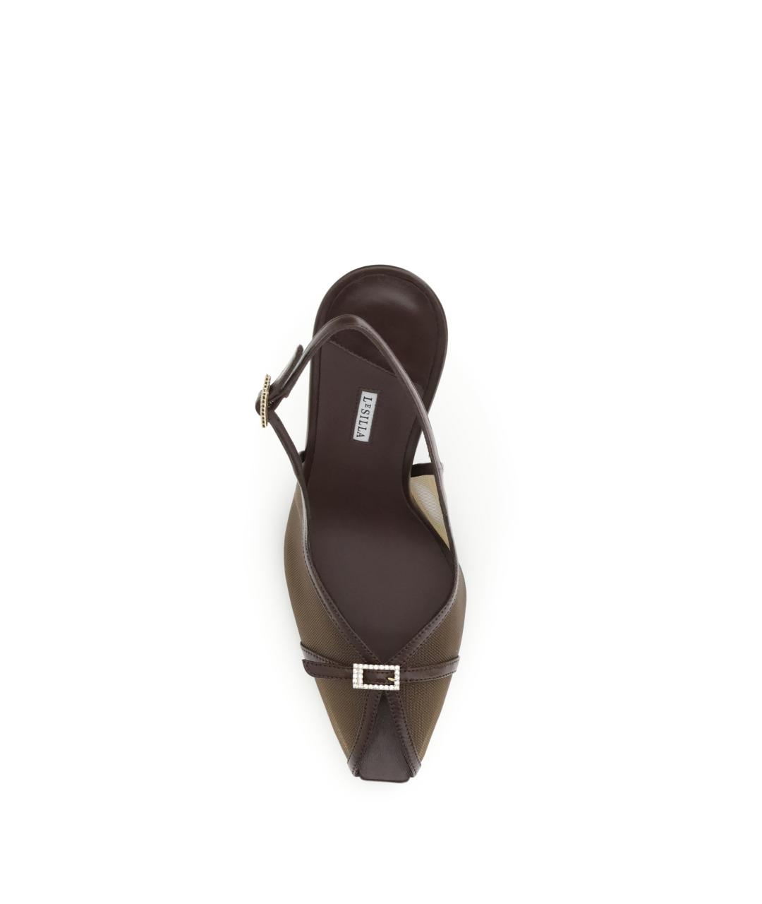 LE SILLA Коричневые кожаные туфли, фото 4