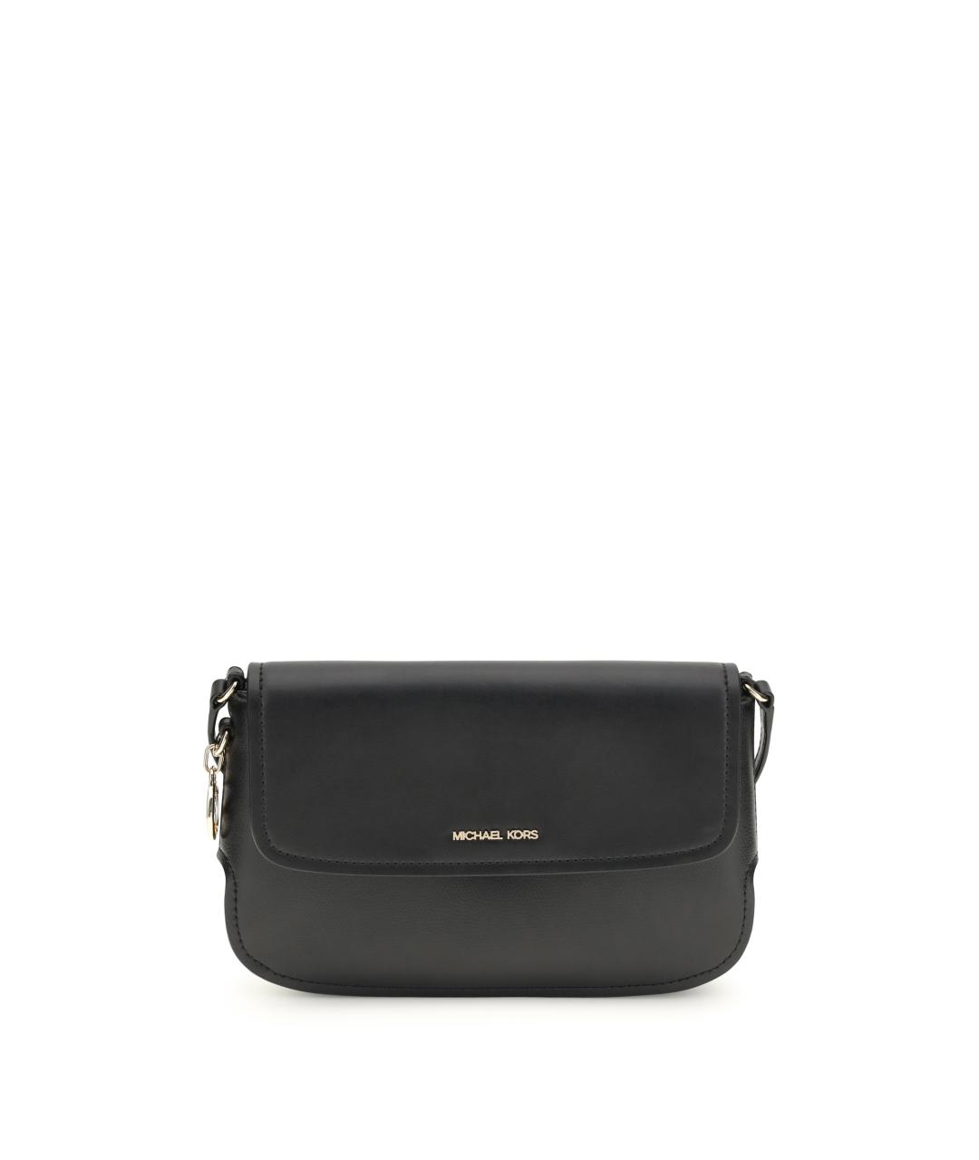 MICHAEL KORS Черная кожаная сумка через плечо, фото 1
