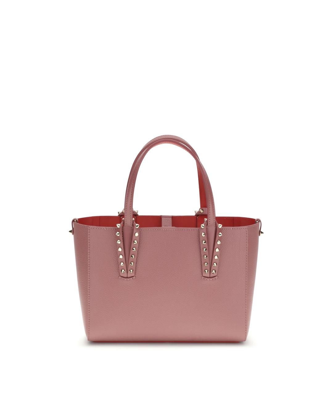 CHRISTIAN LOUBOUTIN Розовая кожаная сумка тоут, фото 1