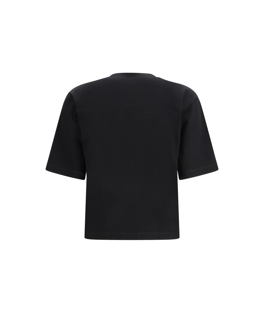 OFF-WHITE Черная хлопковая футболка, фото 2