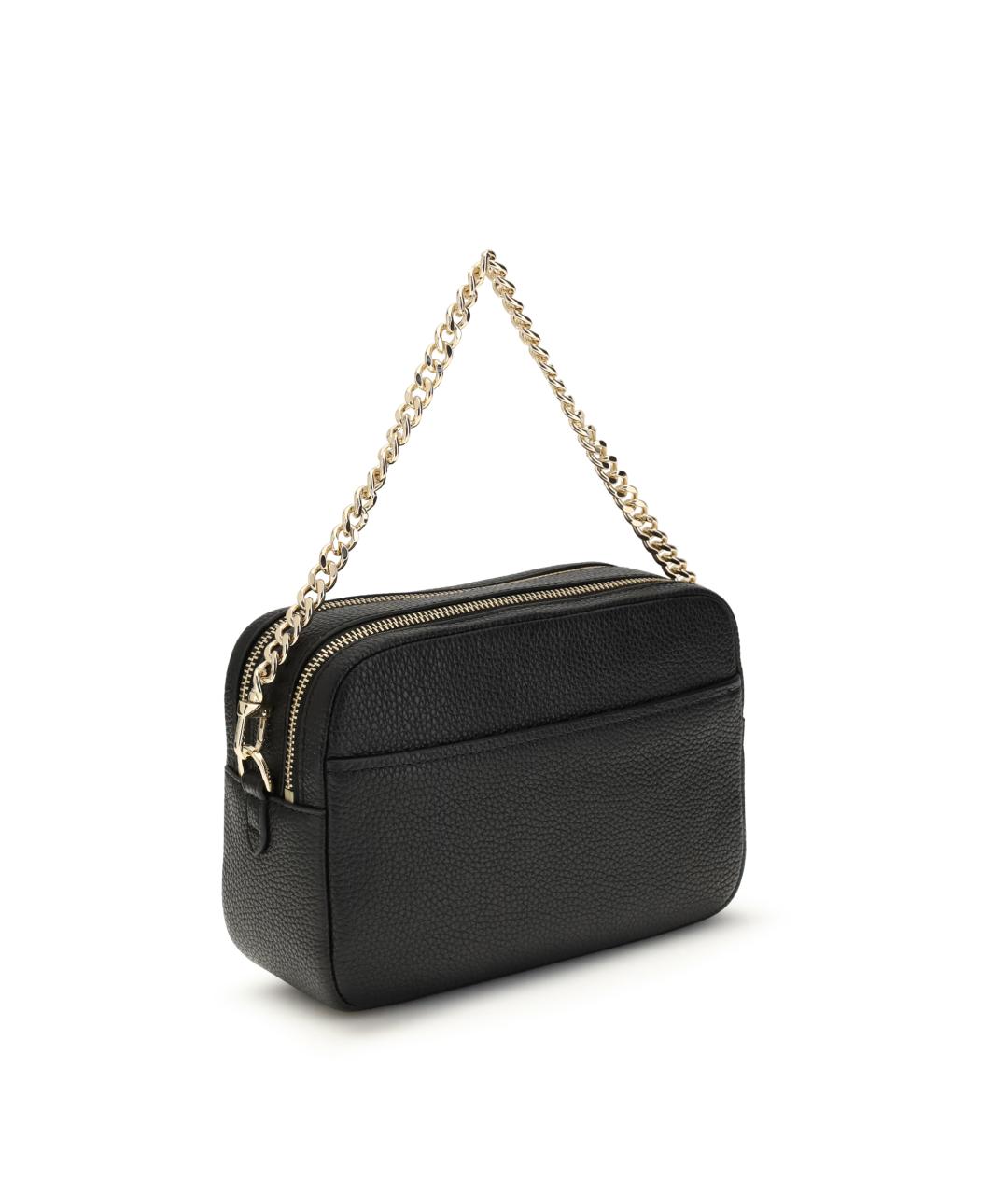 MICHAEL KORS Черная кожаная сумка через плечо, фото 3