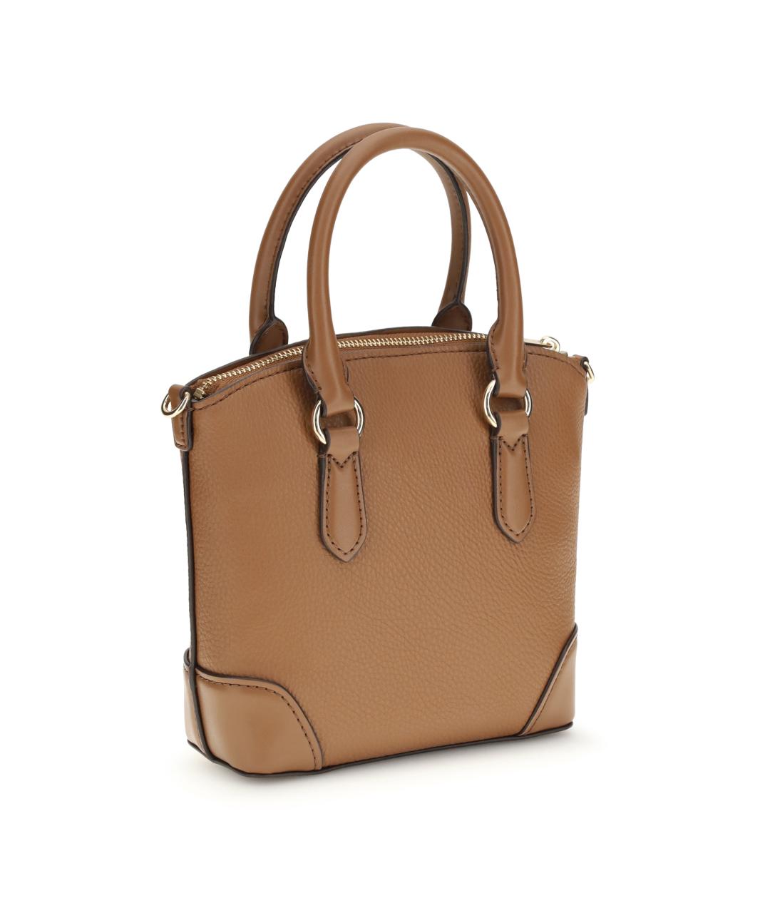 MICHAEL KORS Коричневая кожаная сумка тоут, фото 3