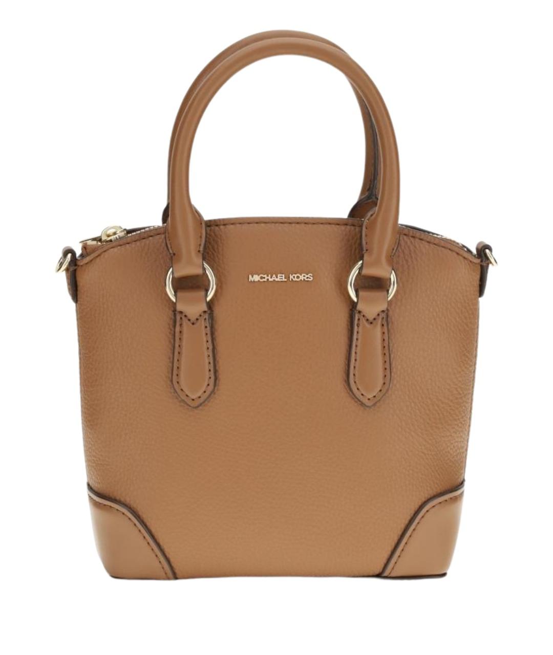 MICHAEL KORS Коричневая кожаная сумка тоут, фото 1