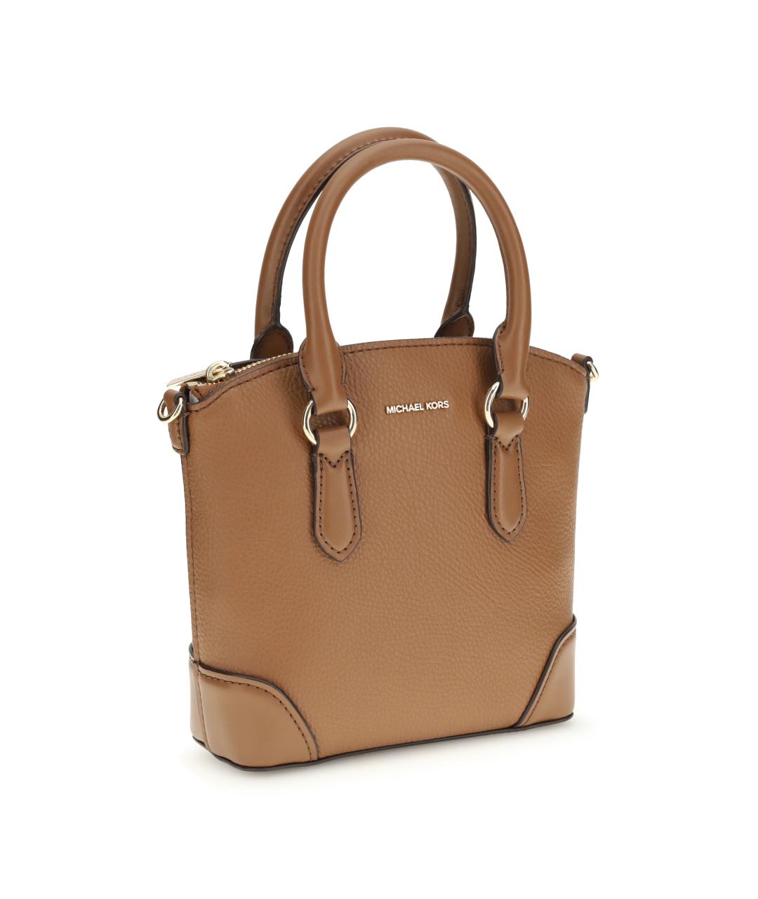 MICHAEL KORS Коричневая кожаная сумка тоут, фото 2