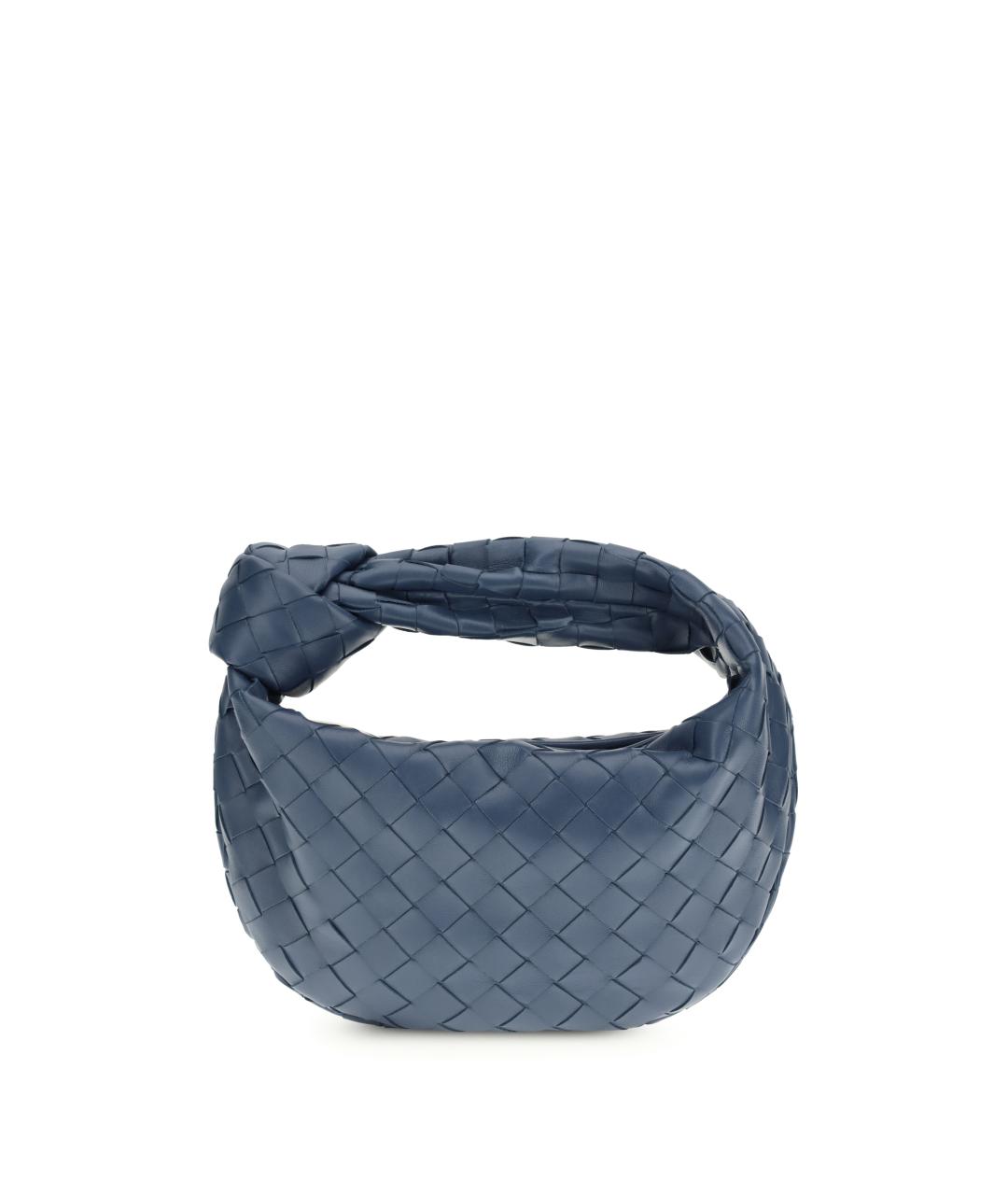 BOTTEGA VENETA Синяя кожаная сумка с короткими ручками, фото 1