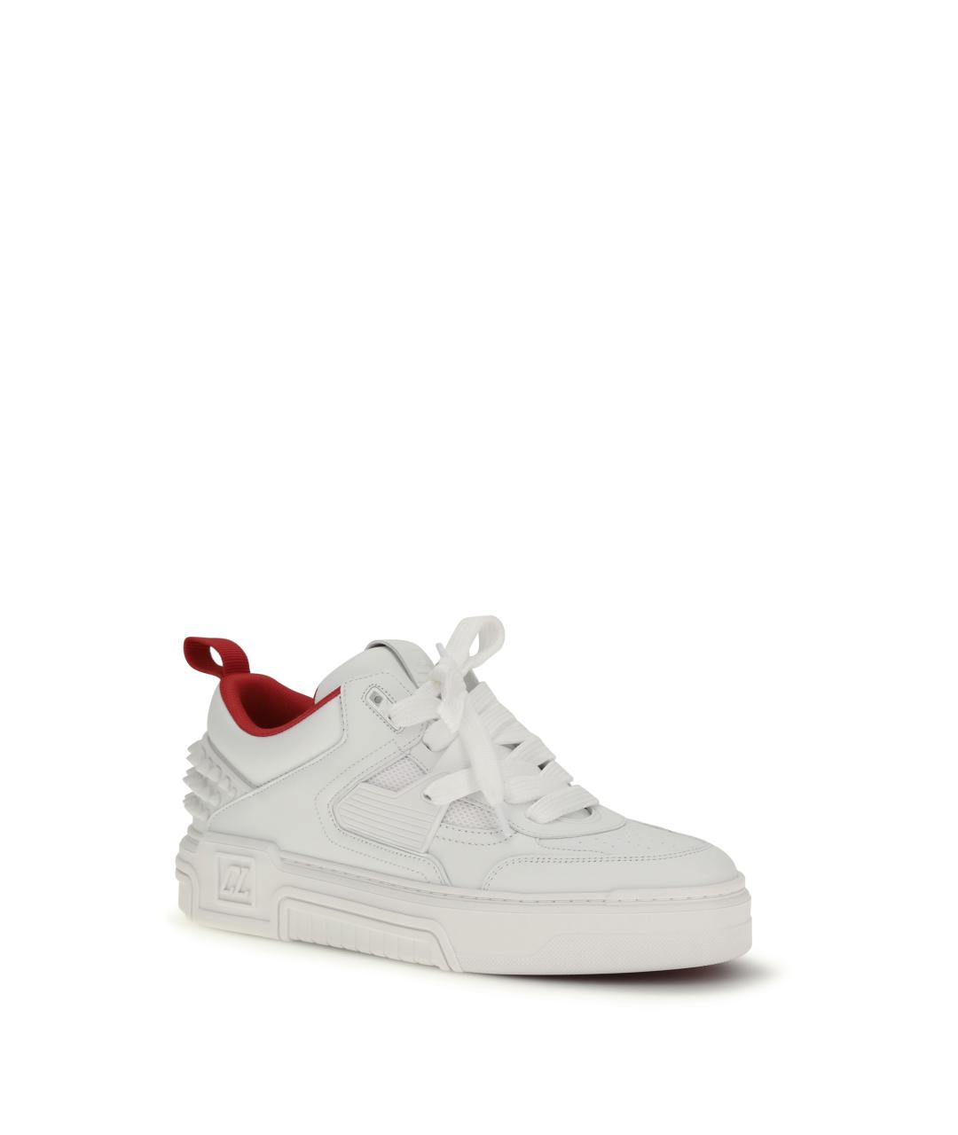 CHRISTIAN LOUBOUTIN Белые кожаные низкие кроссовки / кеды, фото 2