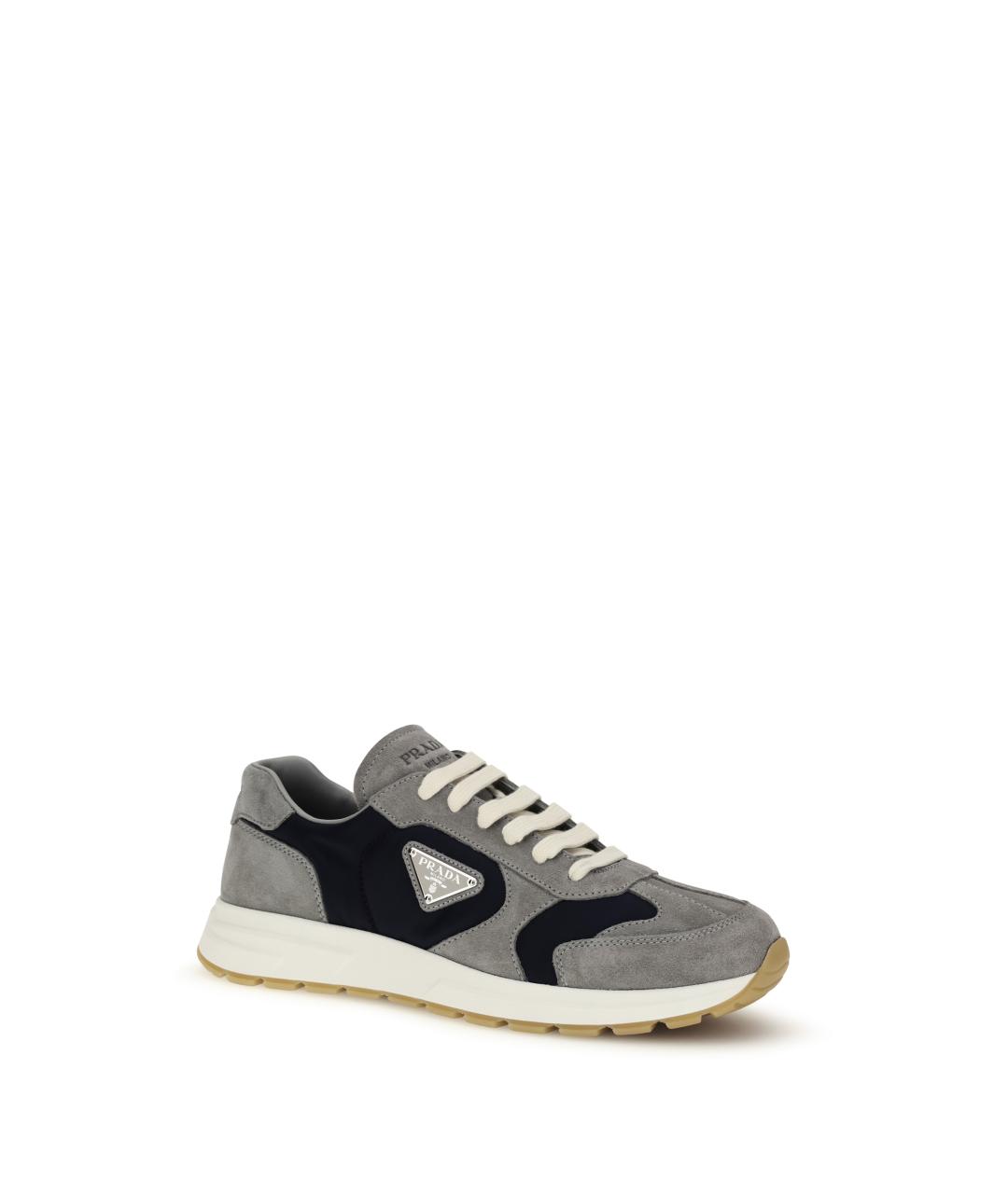 PRADA Мульти кожаные низкие кроссовки / кеды, фото 2