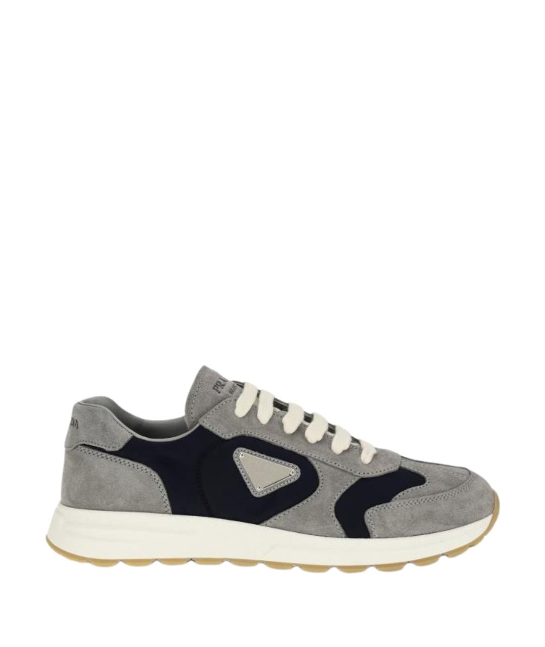 PRADA Мульти кожаные низкие кроссовки / кеды, фото 1