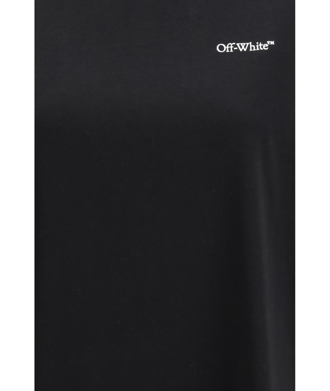 OFF-WHITE Черная хлопковая футболка, фото 3