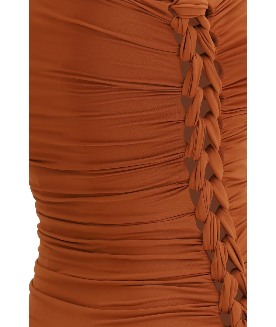 ZIMMERMANN Коричневый полиэстеровый купальник, фото 3