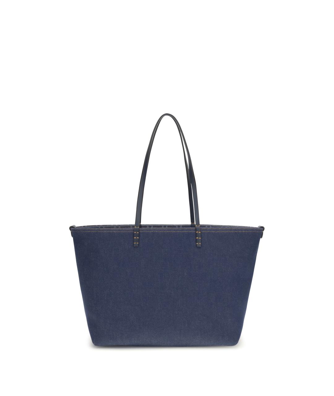 FENDI Синяя хлопковая сумка через плечо, фото 1