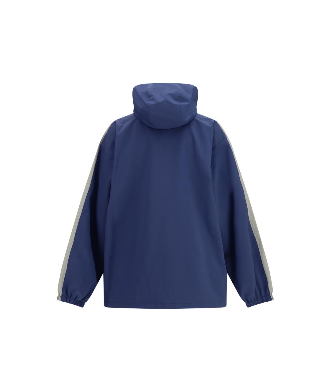 BALENCIAGA Синяя синтетическая куртка, фото 2